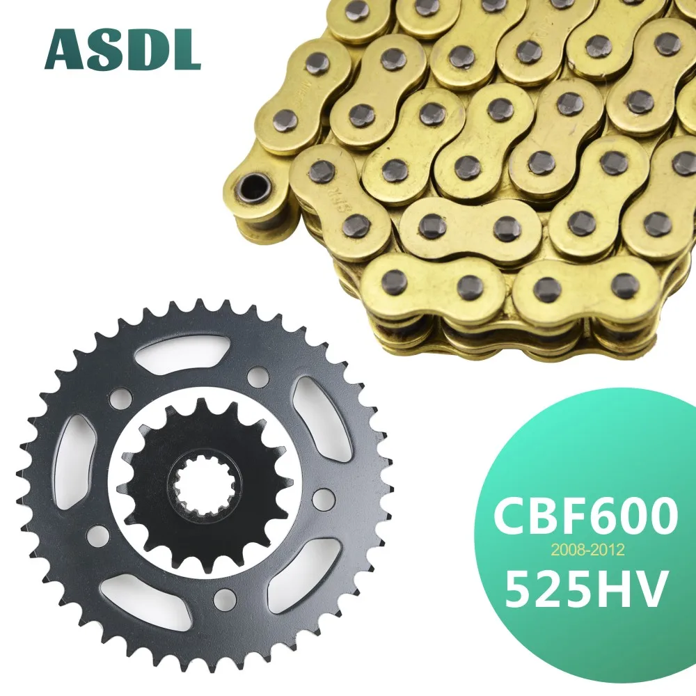 

Motorcycle Motor 525 Chain and 16T Front 42T Rear Sprocket Kit For HONDA CBF600 S SA ABS CBF 600 2008 2009 2010 2011 16 42 Teeth