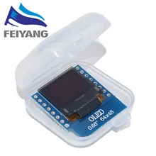 0.66 calowy moduł wyświetlacza OLED dla WEMOS D1 MINI moduł ESP32 AVR STM32 64x48 0.66