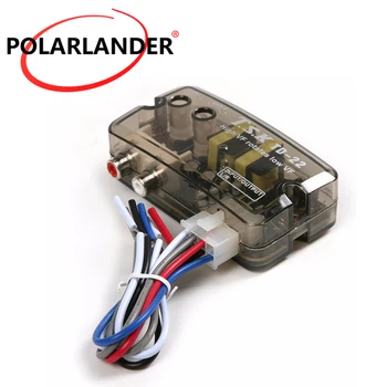 

12V High to Low Frequency Car Speaker With Delay Tweeters Black RCA Line Level TSK TD-22 Converter Adaptor