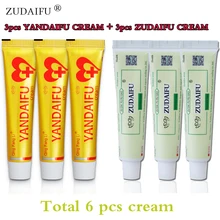 3 шт. ZUDAIFU псориаз, дерматит Eczema Pruritus проблемы с кожей крем+ 3 шт. yandaifu крем уход за кожей без розничной коробки