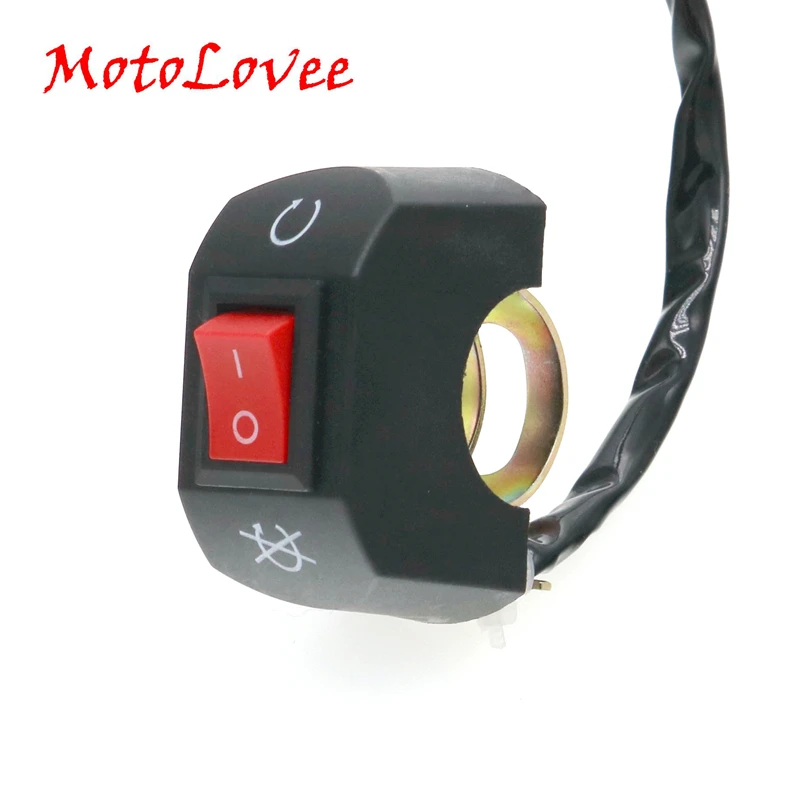 MotoLovee 7/8 &quotмотоцикл 2 см рулевой аксессуар независимый переключатель фар/ВКЛ
