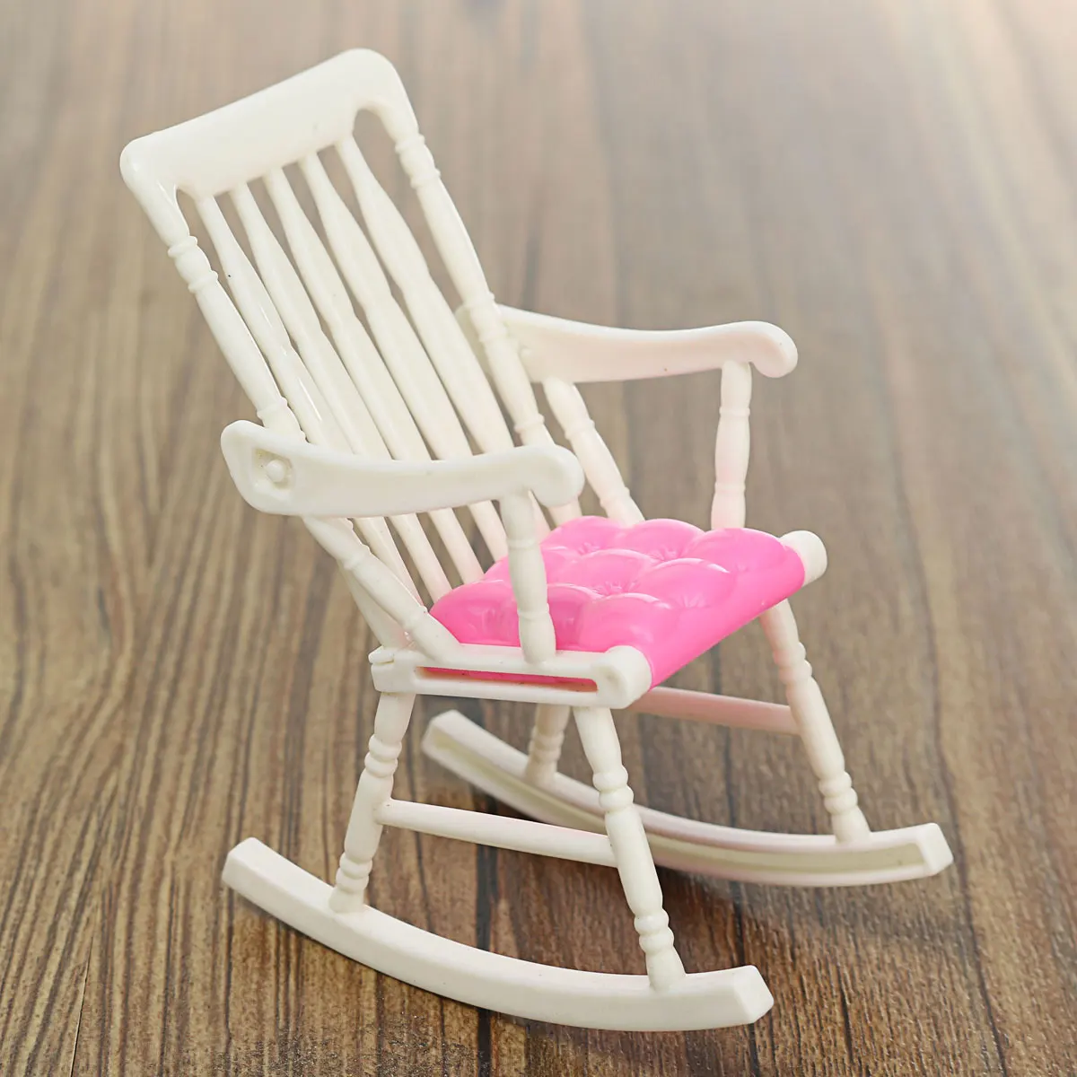 1 Pcs Mini Doll Rocking Chair Accessories For Doll House Room Dollhouse Decoration Rocker font b
