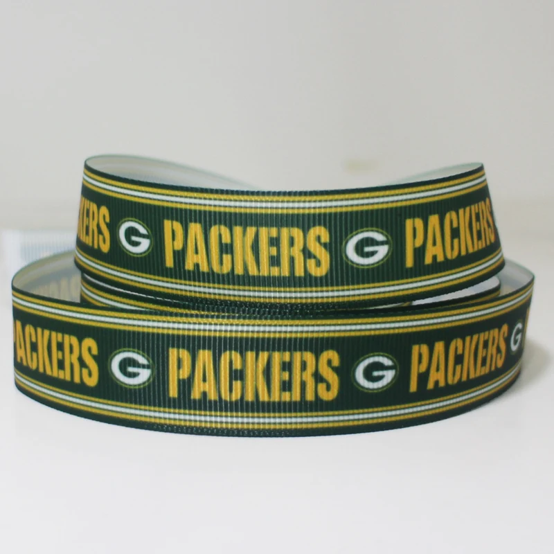 

50yards 7/8" 1" 1.5" 2" 3" 22mm 25mm 38mm 50mm 75mm sports team printed grosgrain ribbon for party decoration football match