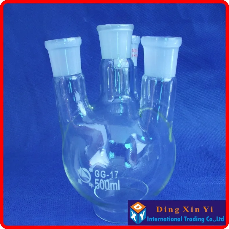 

500ml 24/29 four necks round-bottom flask,short neck standard ground mouthFlask round bottom with four necks,