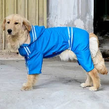 New Pet font b Dog b font Waterproof Reflective Raincoat Large font b Dog b font