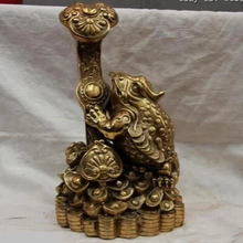 Xd 001606 Китайская Народная Медь Бронза Фэншуй Богатство YuanBao Монета трехногий Жаба Жуи