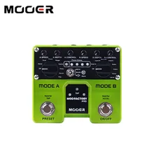 Mooer Mod Factory Pro 2 самостоятельные обрабатывающие модули, содержащий в общей сложности 16 эффектов модуляции гитарной педали