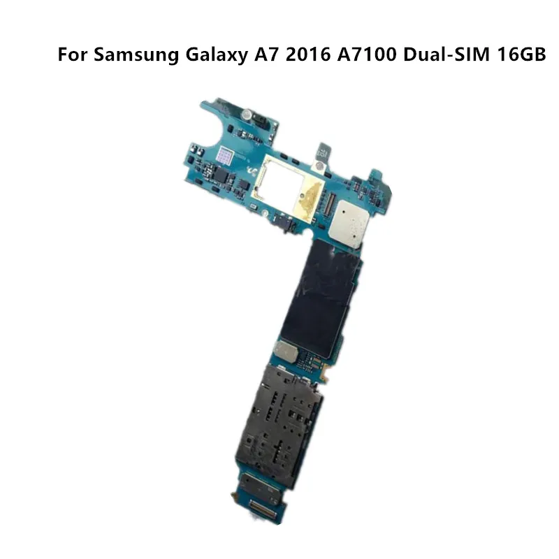 Оригинальная плата для Samsung Galaxy A7 2016 A7100 две SIM карты 16 ГБ материнская