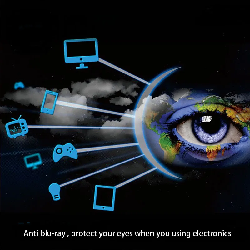BCLEAR 1.61 refractive index anti blue ray lenses single vision lens Myopia blue light eyes protection computer phone glasses
