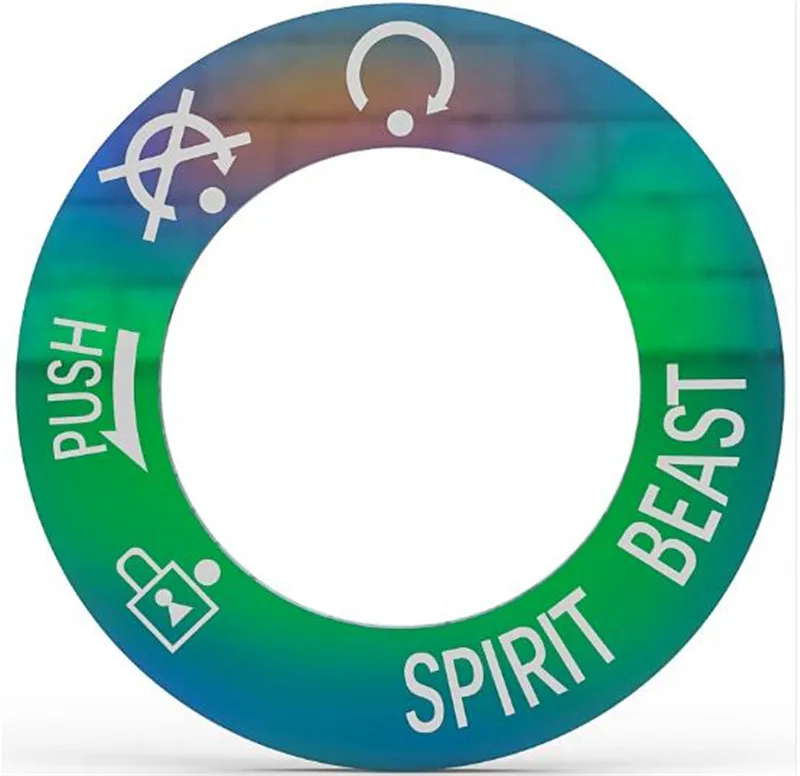

SPIRIT BEAST Creative Ring Electric Door Lock Color Stickers Motocross Motorcycle Keyhole Eecoration Motorbike Modified Parts