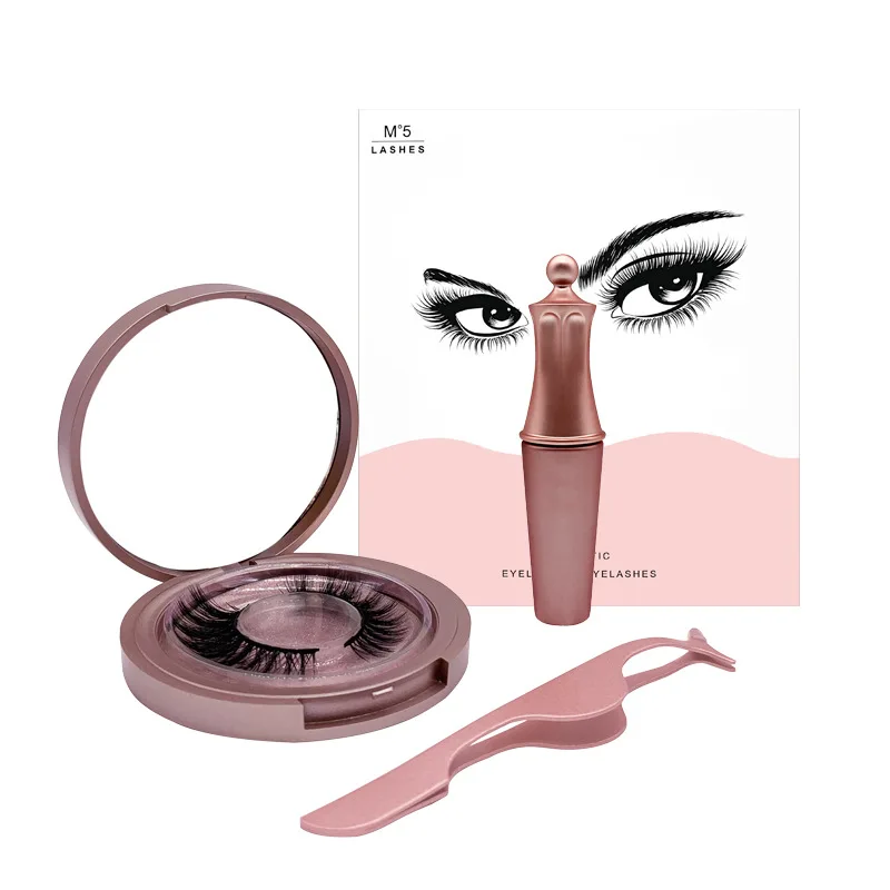 

Qingdao Beauty Tools Five Magnet Liquid Eyeliner False Eyelashes 5 Magnetic Eyeliner Eyelashes Set Magnetic Eyeliner