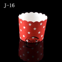 BAKEST 100 шт./лот Средний Размеры звезда шаблон Красный пирог Бумага чашки Инструменты для тортов для Свадебная вечеринка