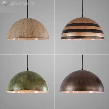 

JW American Retro Creative Lid Pendant Lamps Iron Pendant Lights for Living Room Bedroom Bar Cafe Kitchen Home Lighting Fixtures