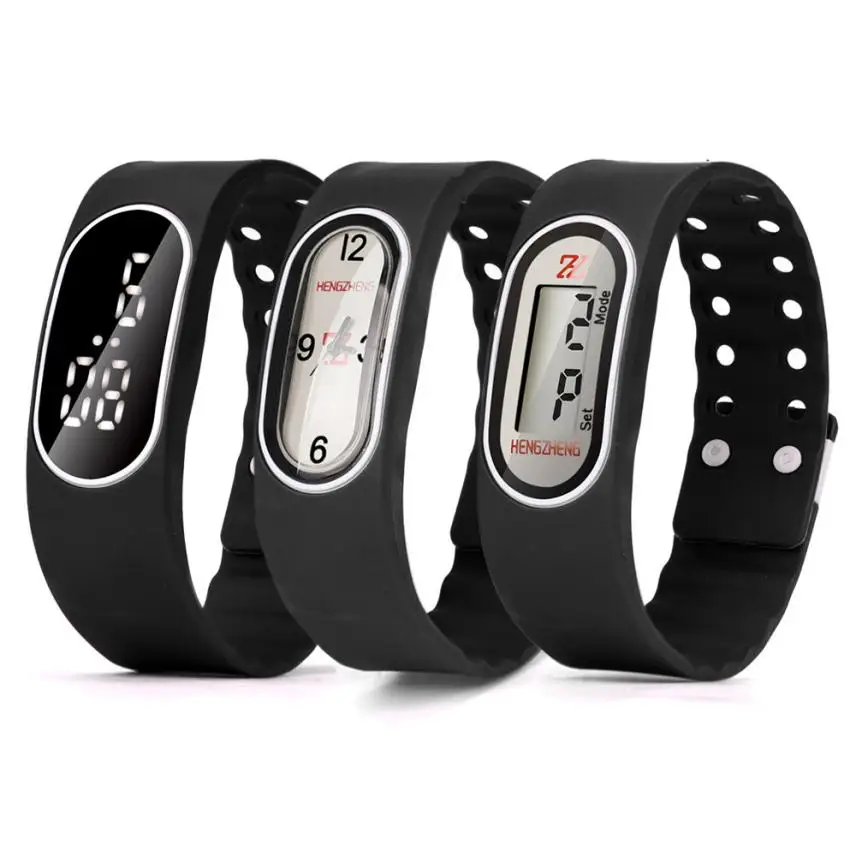 

Hot Unique Men Women Rubber LED LCD Watch Bracelet Wrist Watch Bracelet Digital Wrist Watch Relogio Reloj Drop Shipping F35