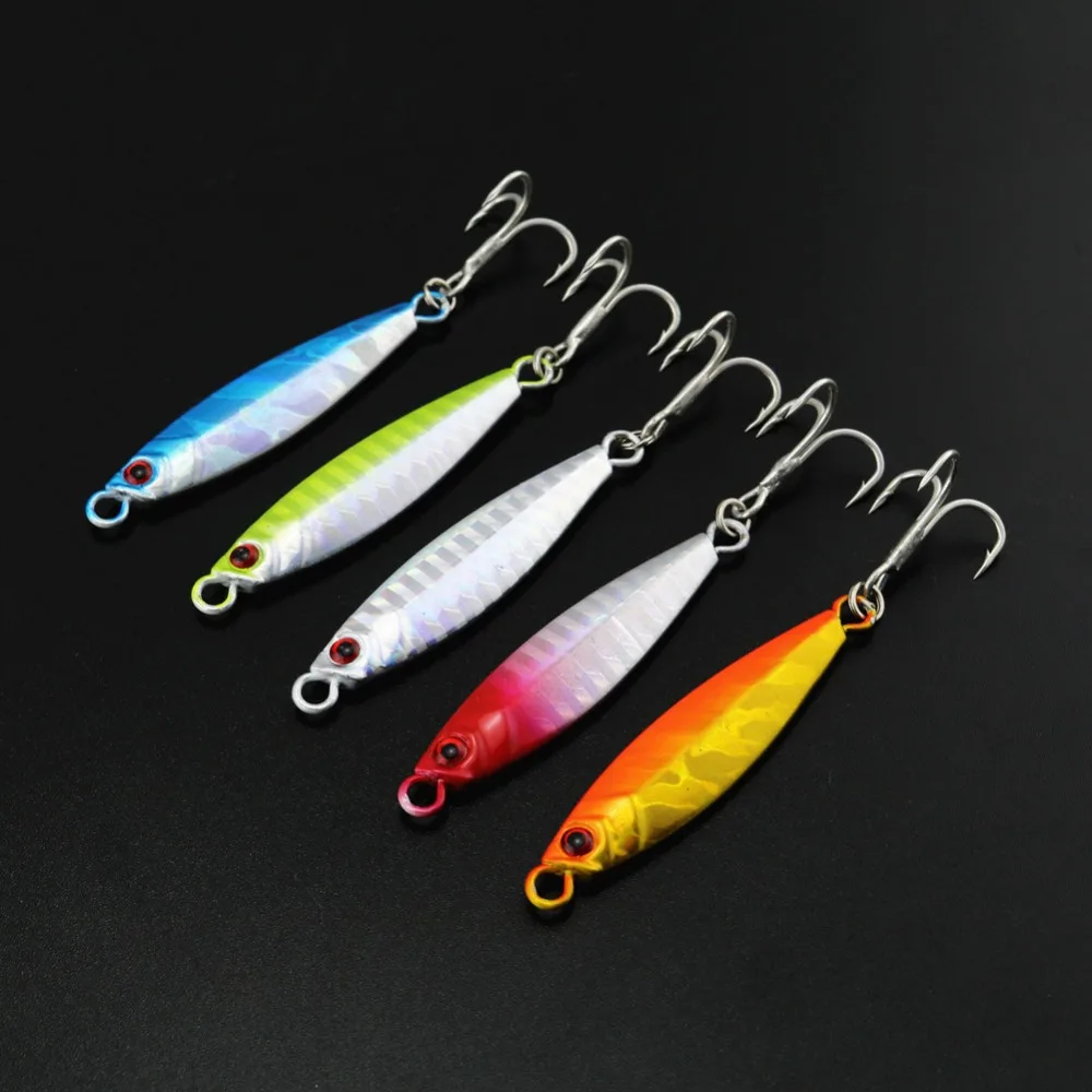 

1 Piece 10g 15g 20g 25g Metal Fishing Lure Lead Fish Jig Hard Bait With Hook