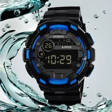 honhx роскошный для мужчин s водонепроницаемый цифровой светодиодный часы Многофункциональный Дата Спорт для мужчин открытый электронные часы Relogio часы reloj