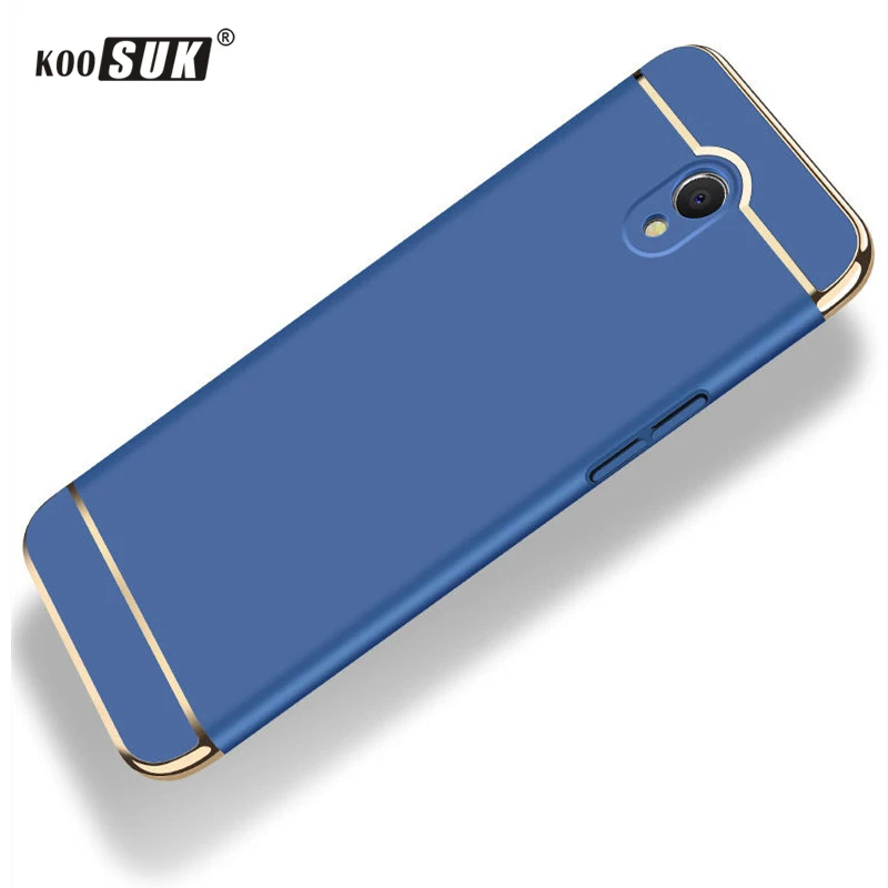 

Full Protect Case For Meizu M6 5.2inch 3 in 1 Gold Plated Phone Back Cover For Meizu M 6 Mini Original PC Hard Case Coque Koosuk