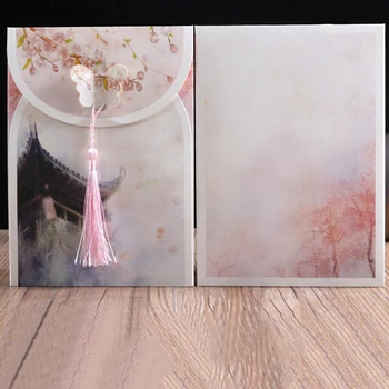 

FangNymph Vintage Chinese Style Envelopes Cute Kawaii Flower Paper Letter For Kids Gift Korean Stationery Office Supply