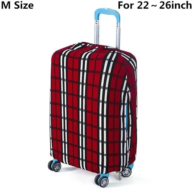 SAFEBET брендовый защитный чехол для чемодана, Эластичный Защитный чехол для багажа, наборы аксессуаров для путешествий, подходят для 18-30 дюймовых чехлов - Цвет: Stipe M