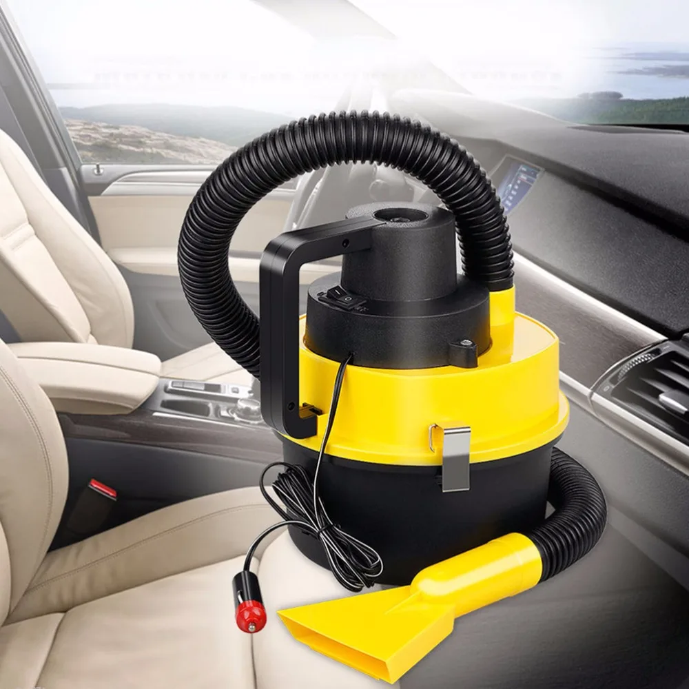 12V 120W 4L Capacity Car Interior Vacuum Cleaner Wet And Dry Dual Use