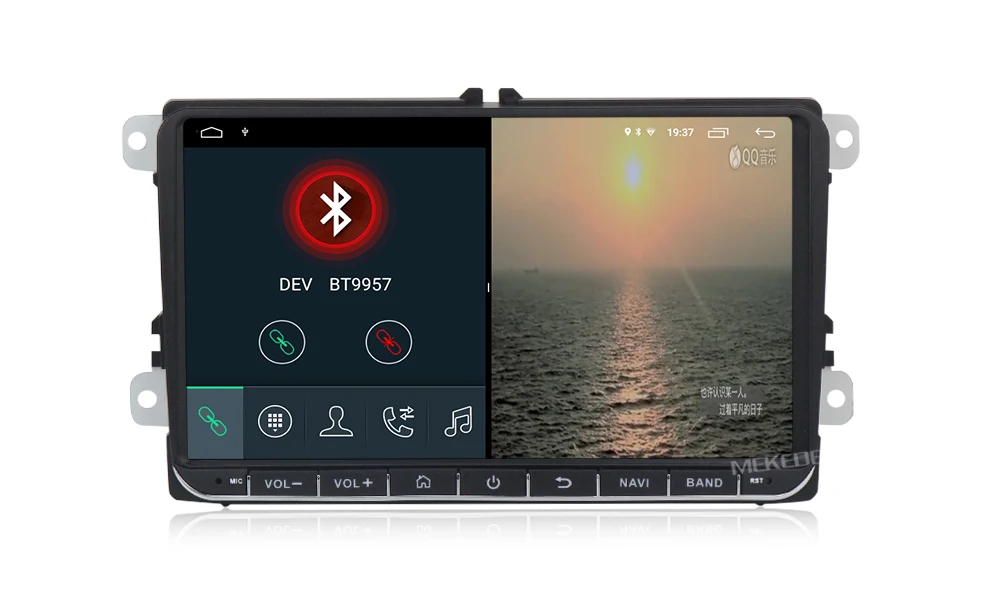 Top 9" Android 9.1 2+32G Car GPS Navigation for VW Volkswagen SKODA GOLF 5 Golf 6 POLO PASSAT B5 B6 JETTA TIGUAN dvd player BT RDS 20