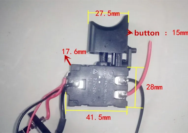 Беспроводной переключатель сверла Замена для makita 12 V зарядка для дрели переключатель сверла батареи Замена Ремонт сверла высокое качество переключатель постоянного тока