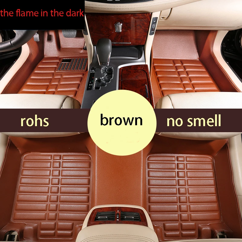 

free shipping leather car floor mat carpet rug for honda fit jazz 1st generation 2001 2002 2003 2004 2005 2006 2007 2008