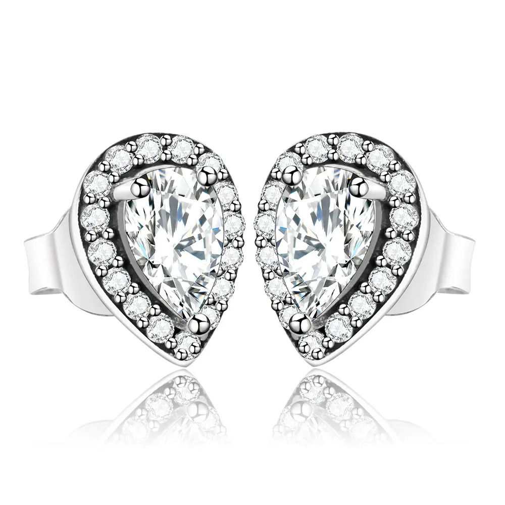 Модные свадебные каплевидные дизайнерские Сияющие серьги-гвоздики серьги со стразами для женщин Свадебные украшения подарок Brincos Berloque