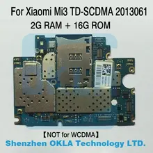 Не WCDMA 1 шт. для Xiaomi 3 M3 MI3 TDSCDMA 16 GB системная плата Материнская плата для замены от чехол для телефона