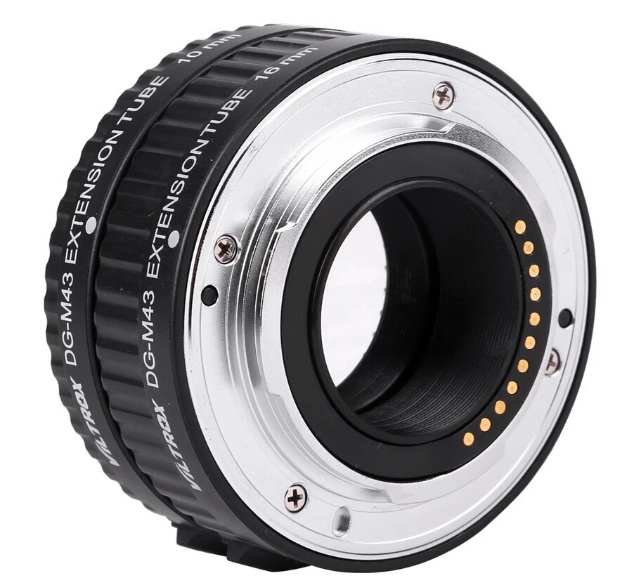 

Viltrox DG-M43 Macro AF Auto Focus Extension DG Tube 10mm 16mm Set Ring Metal Mount for Micro M4/3 Camera for Olympus