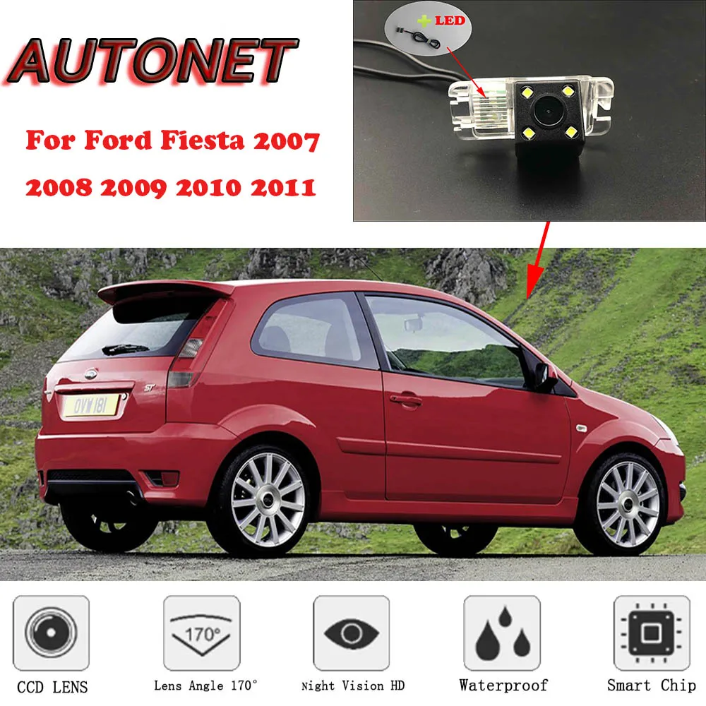 AUTONET резервная камера заднего вида Камера для форд фиеста 2007 2008 2009 2010 2011 Ночное видение/парковка Камера или кронштейн