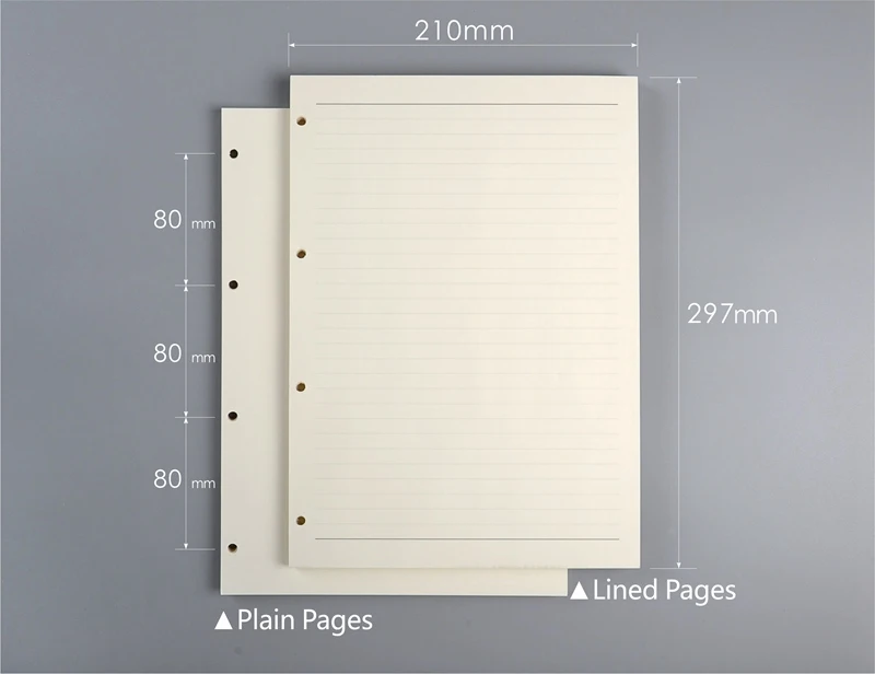 А4 наполнитель бумага с 4 отверстиями Органайзер внутренняя бумага s разлинованные страницы простые страницы 72 листа 100 gsm книга-блокнот записные книжки