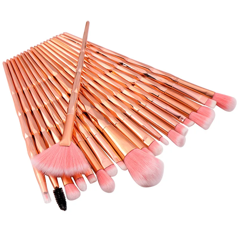 

Glitter Diamond Makeup Brushes Set Colorful Handle Eyeshadow Eye Brow Lash Make Up Brochas Pack Portable Eye Beauty Cosmetic Kit