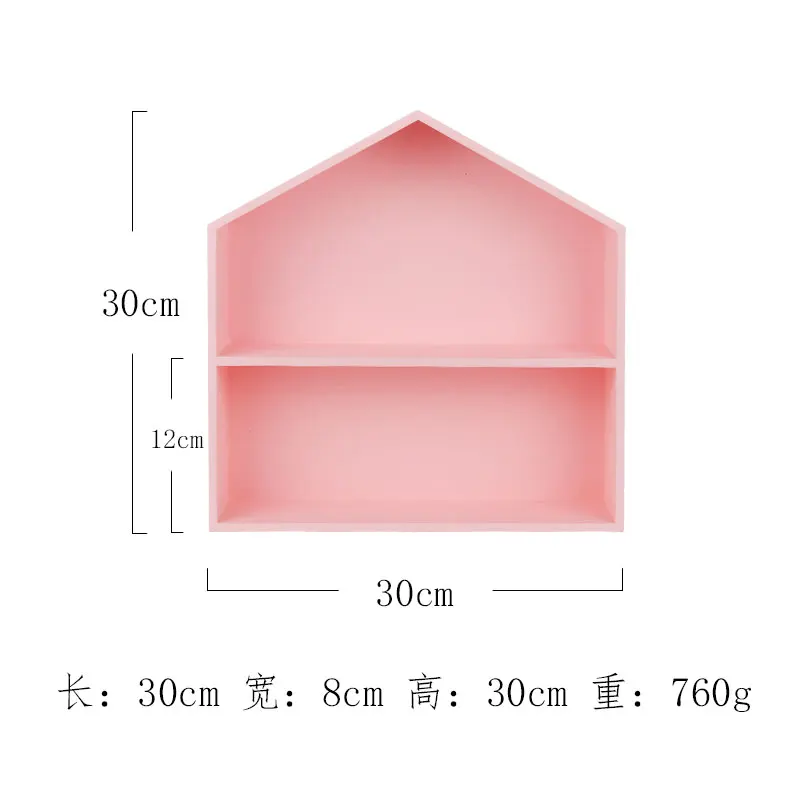 Деревянный двухслойный стеллаж для хранения десертный стол для украшения торта - Цвет: Розовый