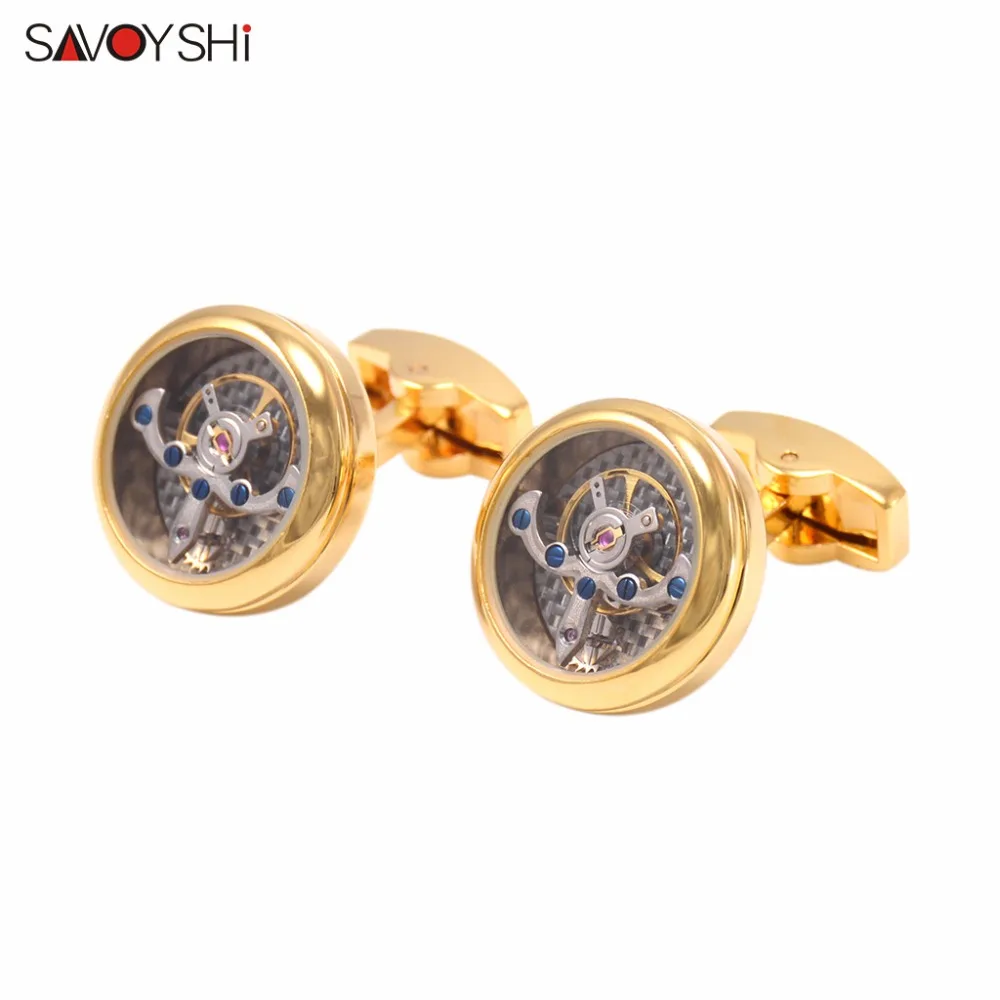 Tourbillon механические часы Запонки мужские французские запонки Мужская запонка