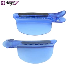 60 пакетиков 2 в 1 защита для волос для салона+ секционный зажим для парикмахерских, салонных инструментов, используется для наращивания волос