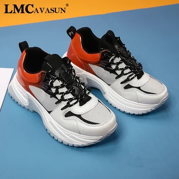 

LMCAVASUN Women Shoes 2019 chunky sneakers platform sneakers Female Outdoor Shoes Trainers Sneakers Comfortable Sport Shoes