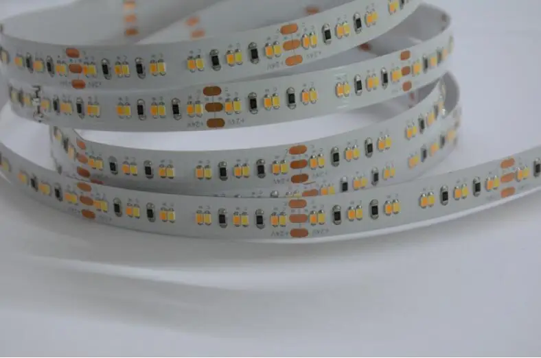 2216 CCT Светодиодная лента DC24V Регулируемая 240Led/m CRI&gt 90 белая печатная плата гибкая