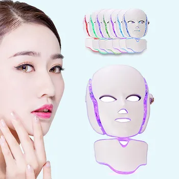 

Konmison LED Light Photon Face Neck Mask Rejuvenation Skin Therapy Wrinkles 7 Colors Tweezers Pimple Extractor Remover ToolF3.12