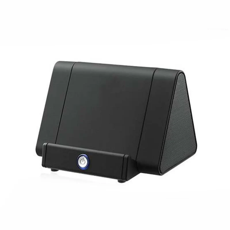 Bluetooth динамик портативный Зарядка через usb 3D динамик беспроводная стереоколонка с подставкой для телефона SD998 - Цвет: Черный