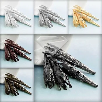 

20g Approx 25Pcs Cone Bead Caps Findings 40x8x8mm Jewelry Findings Making End Caps FAST SHIP Wholesale