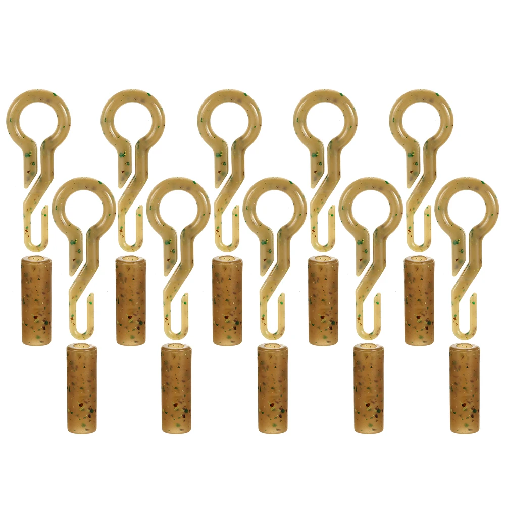 

20PCS/lot Safety Lead Clips Set Tail Rubber Tube Quick Change Clips Swivel Snap Connector Carp Fishing Equipment