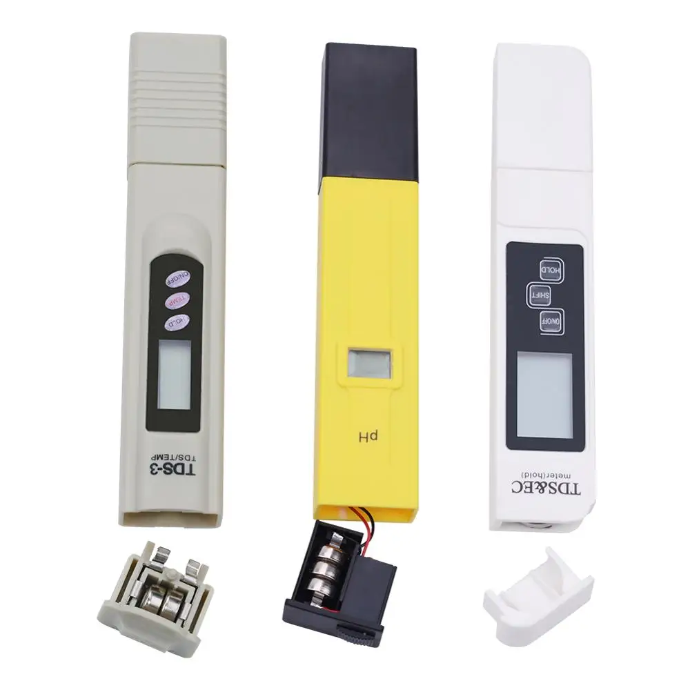Yieryi портативный цифровой TDS метр + рН EC & 0 9999ppm /0 14 PH/0 и 9999us/см монитор качества