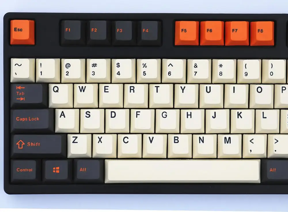 Углеродная Толстая PBT двойная съемка 106 брелки Вишневый профиль MX переключатели