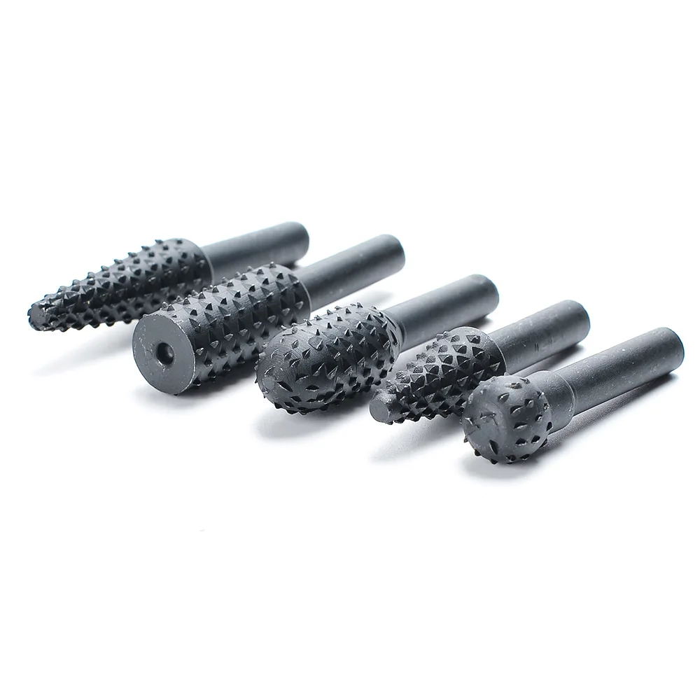 New 5pcs Black Steel Rotary Burr Set 1/4'' 6mm Shank Wood Rasp Drill Bits ak8 New 5pcs Black Steel Rotary Burr Set 1/4'' 6mm Shank Wood Rasp Drill Bits ak8