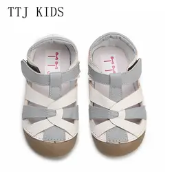 TTJ/детская кожаная обувь, стильная модная повседневная обувь для мальчиков и девочек, детская обувь, Нескользящие Детские сандалии
