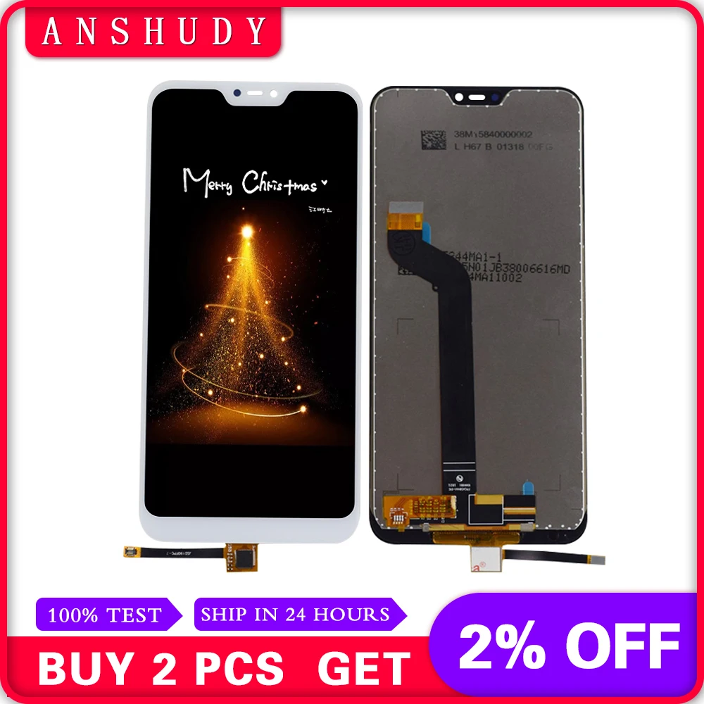 

For Xiaomi Mi A2 Lite/ Redmi 6 Pro LCD Display Panel Screen Module Monitor + Touch Screen Digitizer Sensor Glass Assembly