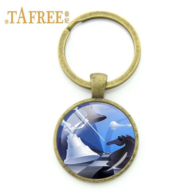TAFREE 2017 Новый Модный шахматный брелок для мужчин женщин Подвеска шахматы ретро