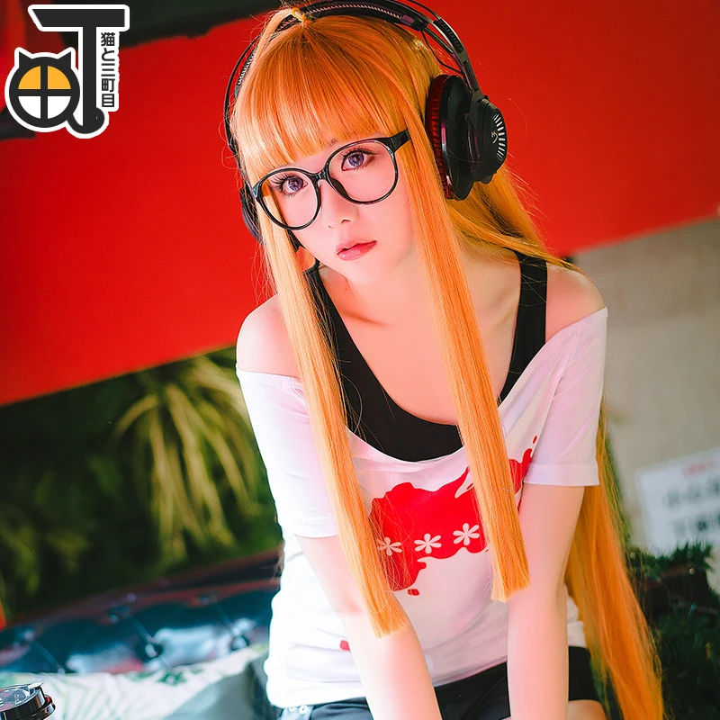 Рубашка и пиджак Persona 5 футаба Сакура Женский жакет косплей костюм Navi полный