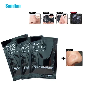 

10bags Black Face Patch Nose Strips Remove Blackheads Pores Black Head Remover Acne Peel Mask Black Dots Cleaning Plaster D1739